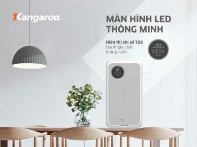 Màn hình LED hiển thị thông minh của máy lọc nước Kangaroo KG400HU